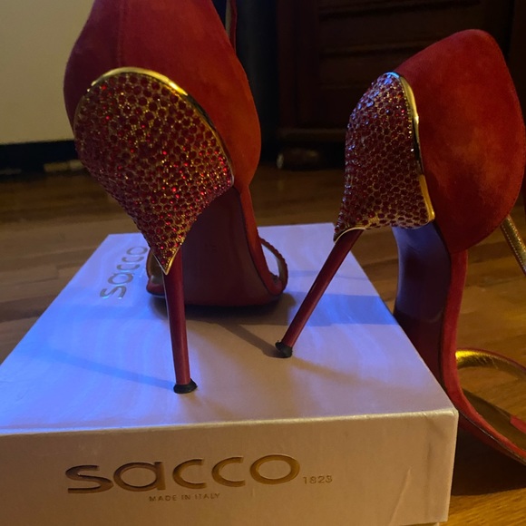 Francesco Sacco Rosso Heels size 38 - Picture 8 of 9